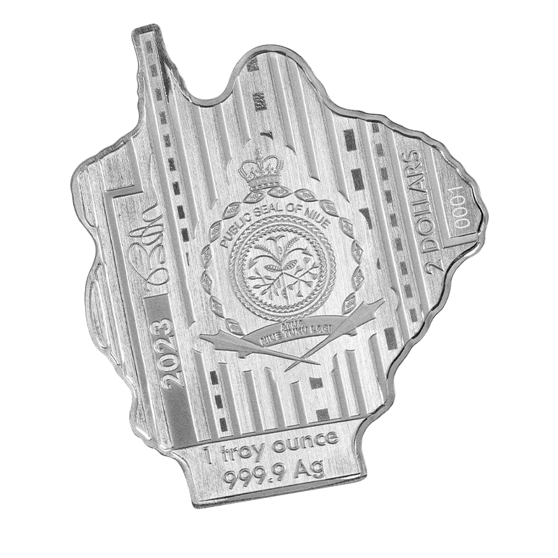 2023 ニウエ 1オンス Burton Morris ゴリラ シルバー コイン 2023 Colorized Niue Silver American Pop Icons Gorilla Coin l